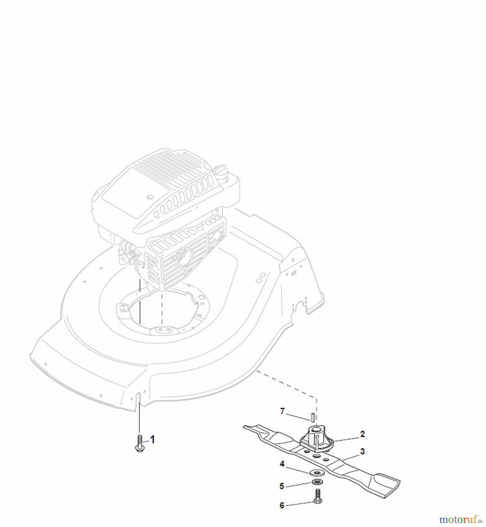 Global Garden Products GGP Rasenmäher Baujahr 2017 Benzin Ohne Antrieb 2017 NTL 534 W - 534 WQ Blade for DELTA Grass Catcher
