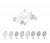 Global Garden Products GGP Baujahr 2017 Benzin Ohne Antrieb 2017 T 484 Ersatzteile Wheels and Hub Caps