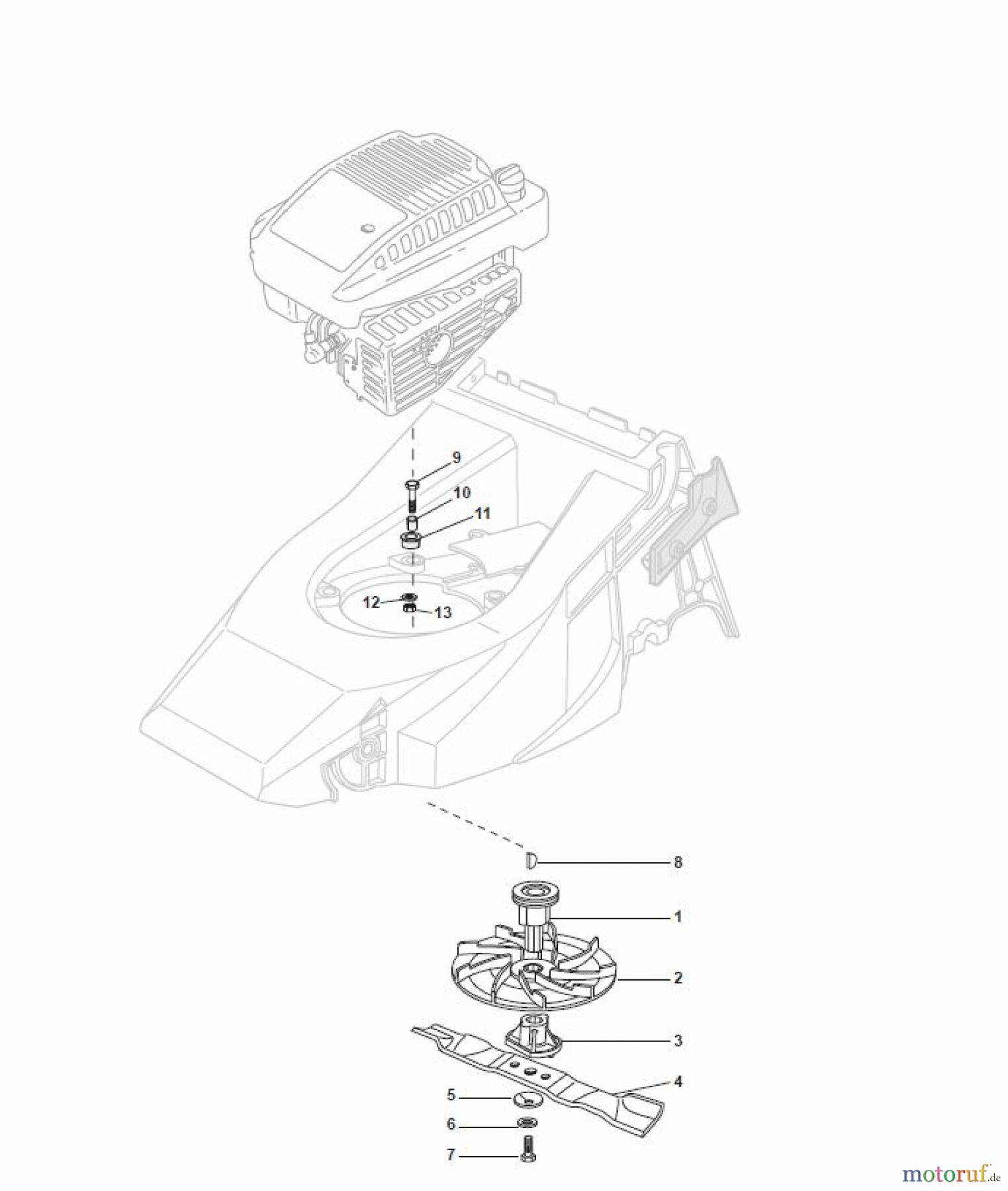 Global Garden Products GGP Rasenmäher Baujahr 2017 Benzin Ohne Antrieb 2017 T 484 Blade