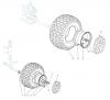 Global Garden Products GGP Sammler Collecting 102-122cm 2017 NJA 102 Ersatzteile Wheels
