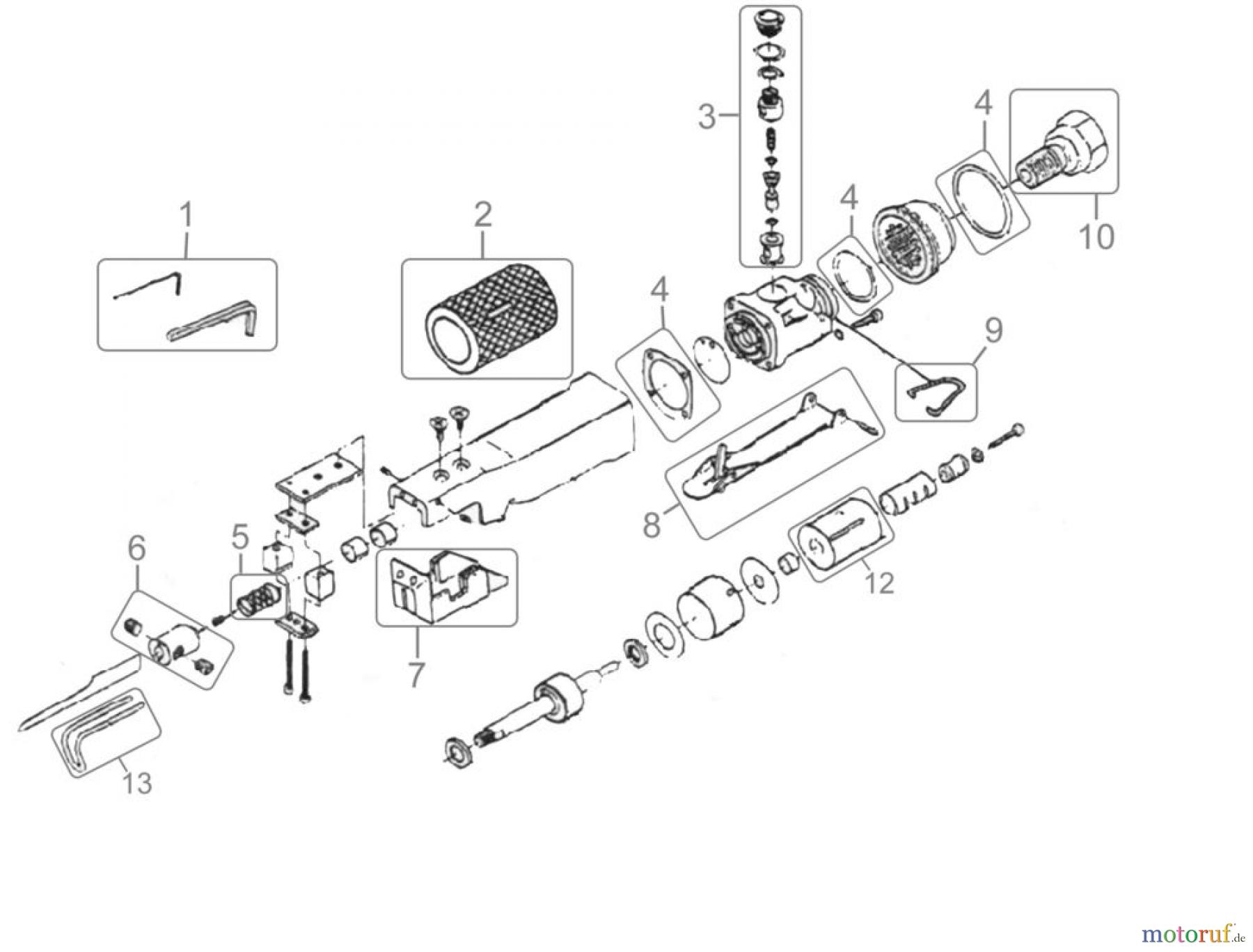 Güde Drucklufttechnik Druckluftwerkzeuge Schneiden und Trennen DL-KAROSSERIESÄGE 9000 PRO - 75175 FSL75175-01