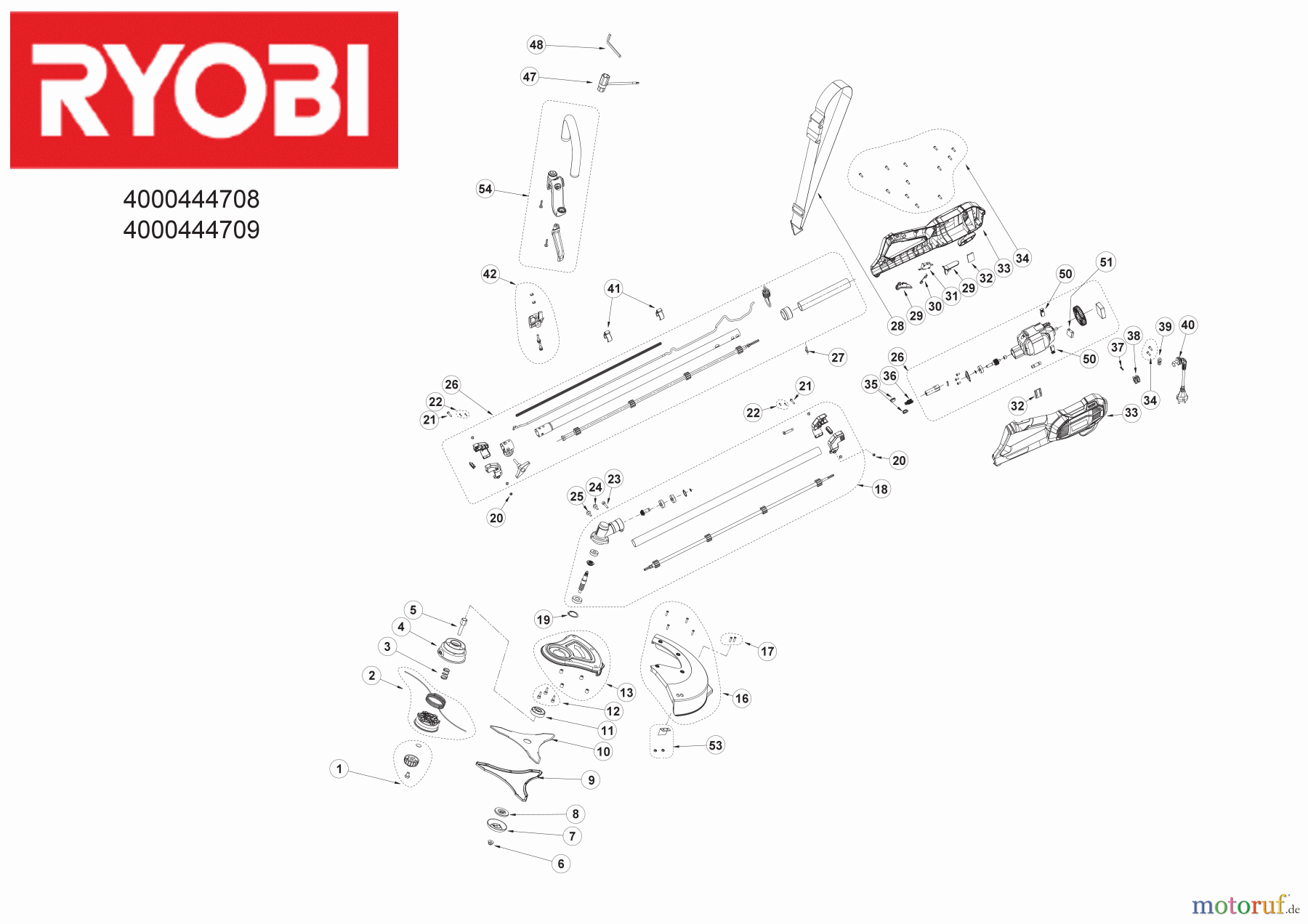 Ryobi Rasentrimmer Elektro RBC1226I 1200 W Elektro-Sense 4000444708