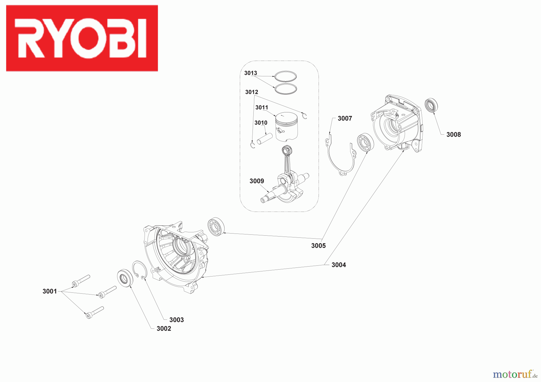 Ryobi Rasentrimmer Benzin RLT254CDSO 25,4 cm³ Motortrimmer 4000462087 Seite 3