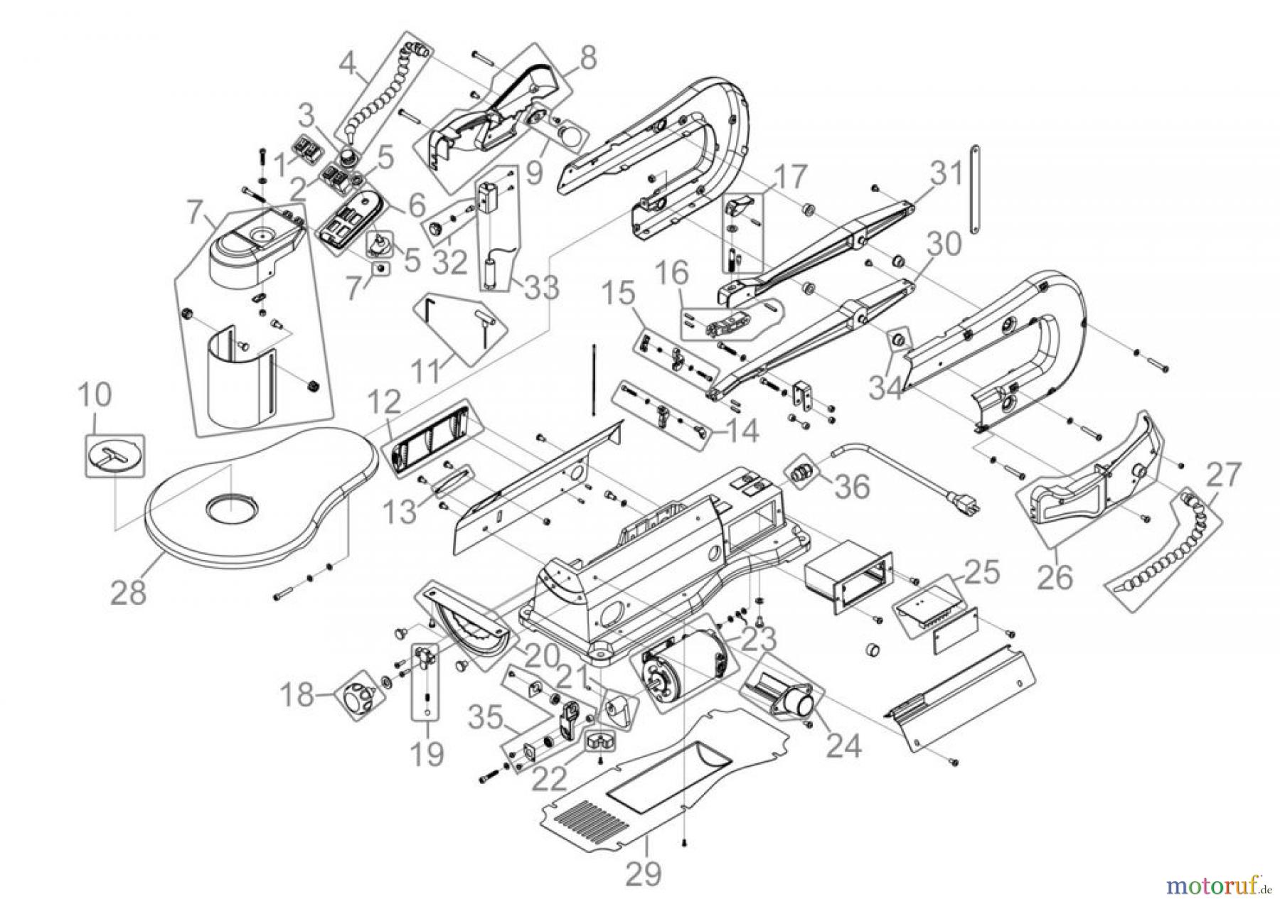 Güde Holzbearbeitung Dekupiersägen DEKUPIERSÄGE GDS 16 PRO - 55097 FSL55097-01
