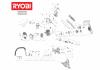 Ryobi Benzin RCS3840T 38 cm³ Benzin-Kettensäge Ersatzteile Seite 1