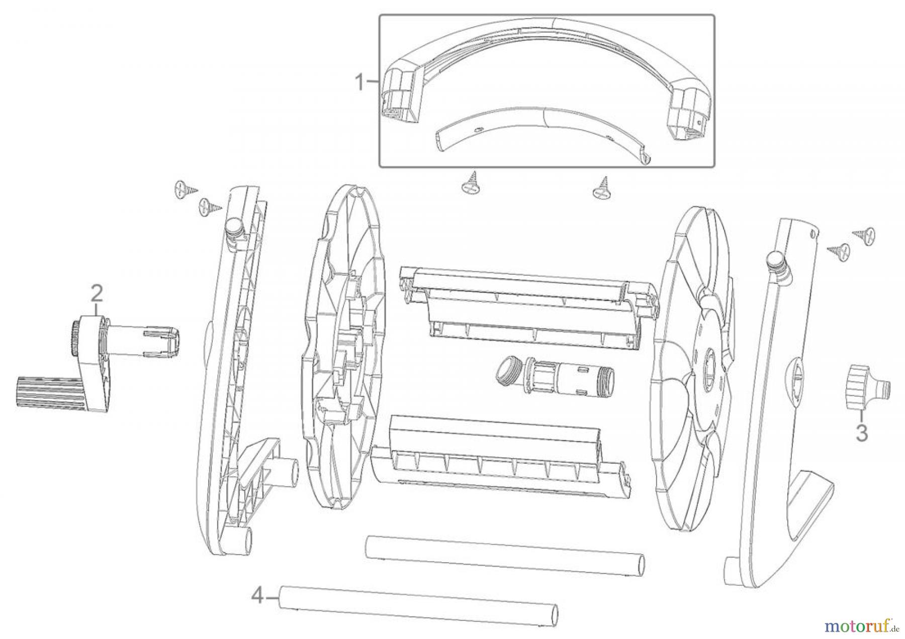 Güde Gartentechnik weitere Gartengeräte SCHLAUCHTROMMEL 20-2-1 ½“ - 93901 FSL93901-01