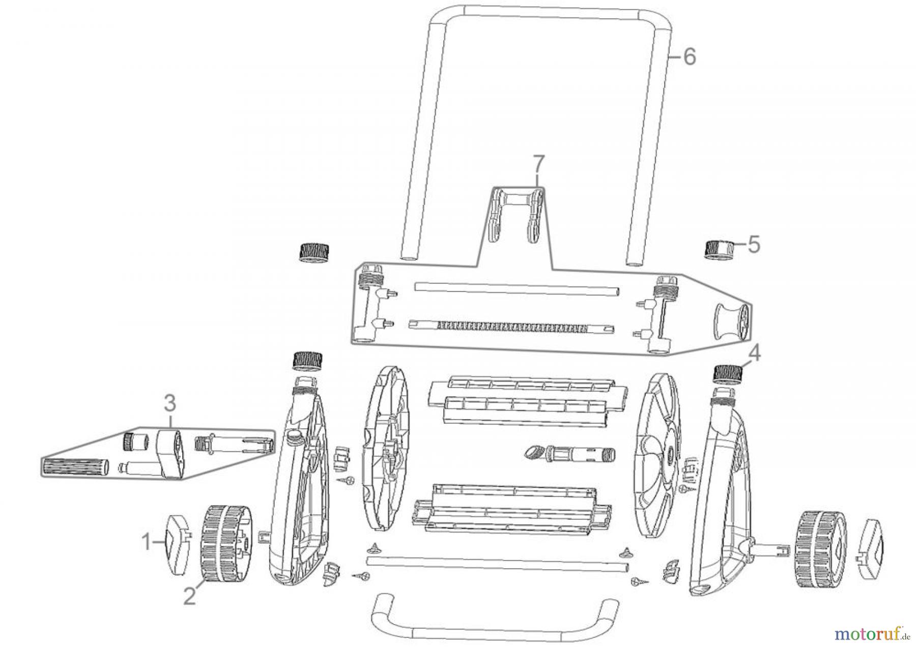 Güde Gartentechnik weitere Gartengeräte SCHLAUCHWAGEN 30-2-1 ½“ - 93904 FSL93904-01