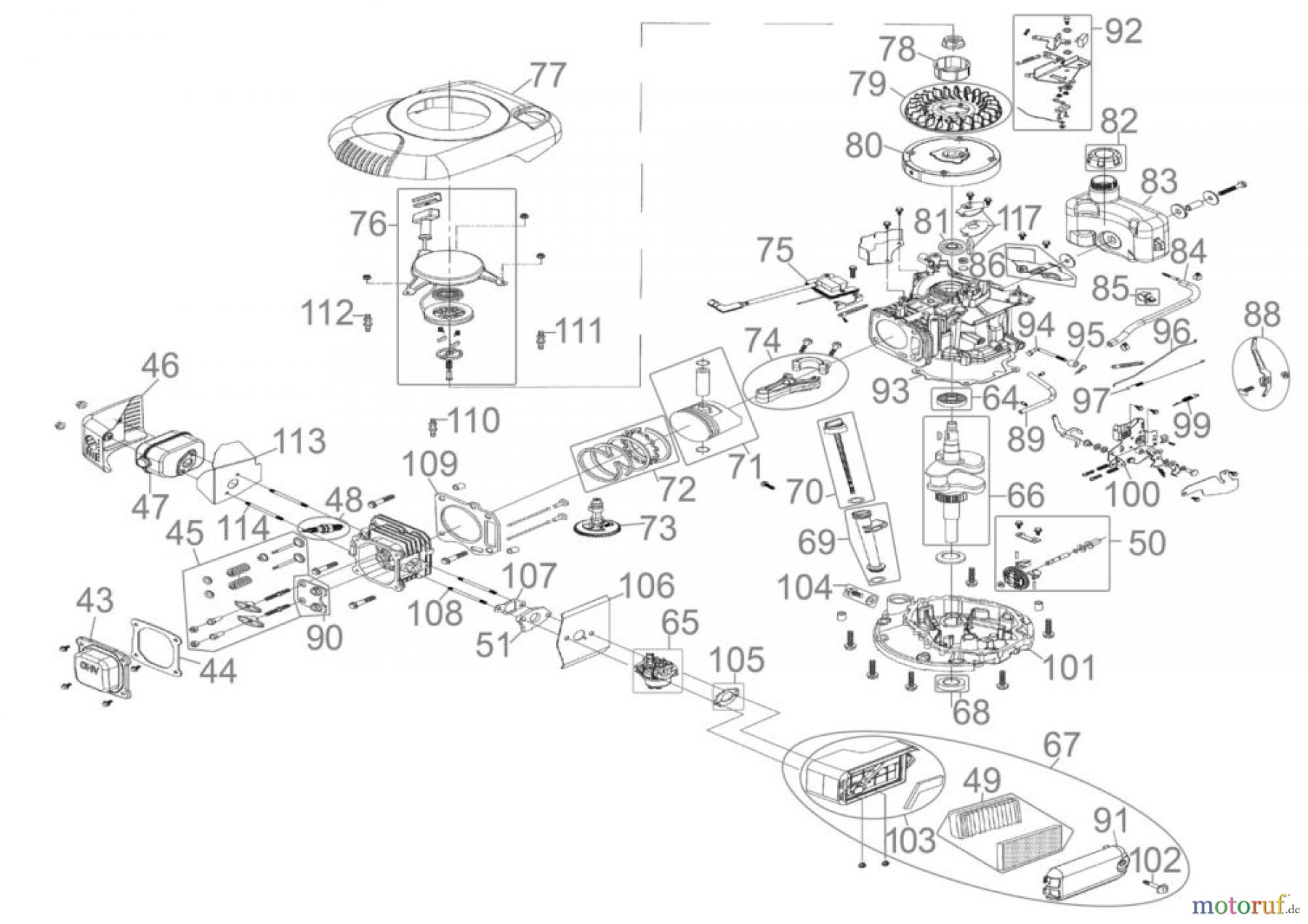 Güde Gartentechnik Rasenmäher Benzin-Rasenmäher Schnittbreite ab 50 cm RASENMÄHER BIG-WHEELER 560 MEGA - 95105 FSL95105-01 Seite 2