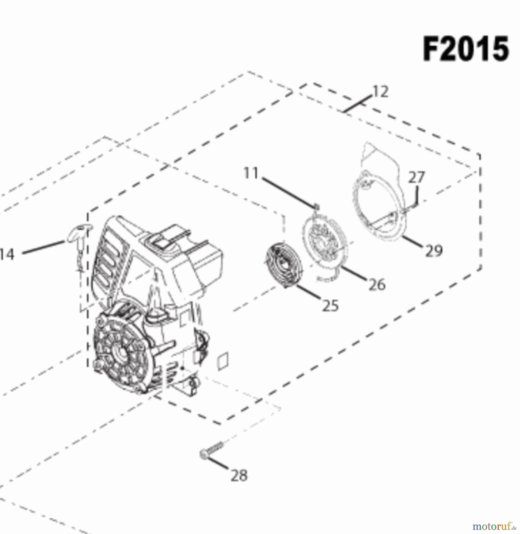  Homelite Trimmer Benzin F2015 Starter