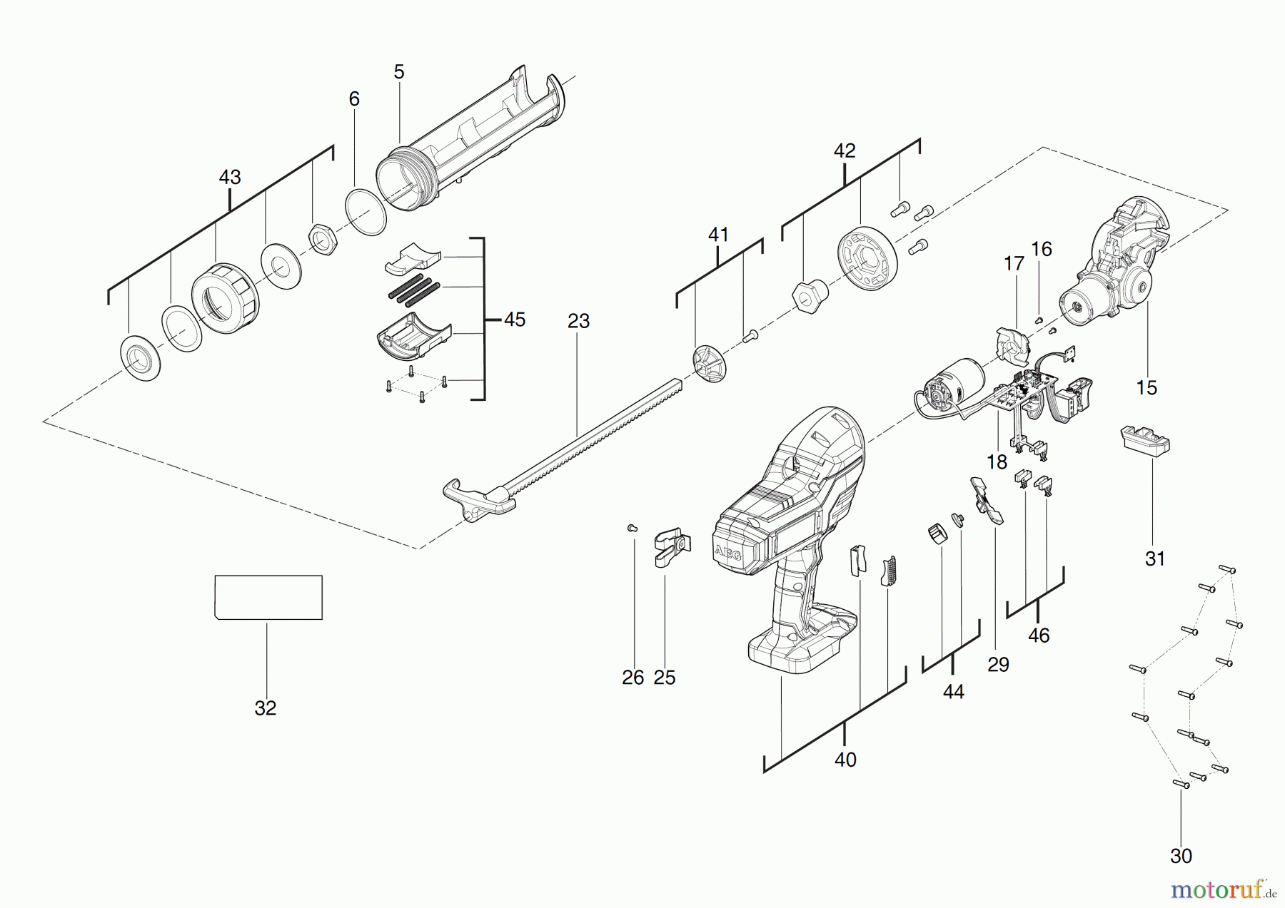 AEG Powertools Andere BKP18C Akku-Kartuschenpistole Seite 1
