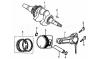 LONCIN Motoren LC175F, LC175FD, LC180F, LC180FD Ersatzteile Kurbelwelle/Kolben