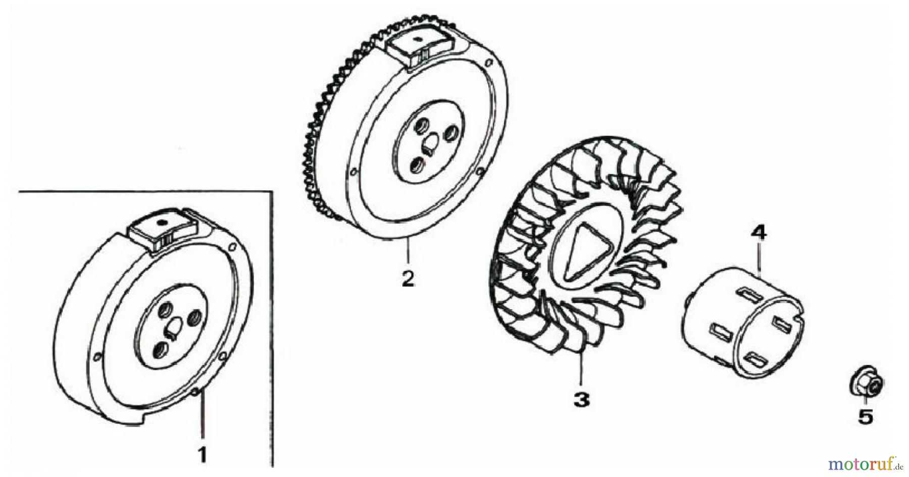 LONCIN Motoren LC175F, LC175FD, LC180F, LC180FD Schwungrad