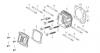 LONCIN Motoren LC1P68FA, LC1P70FA, LC1P70F Ersatzteile Zylinderkopf