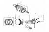 LONCIN Motoren LC154F Ersatzteile Kurbelwelle, Kolben, Pleuel