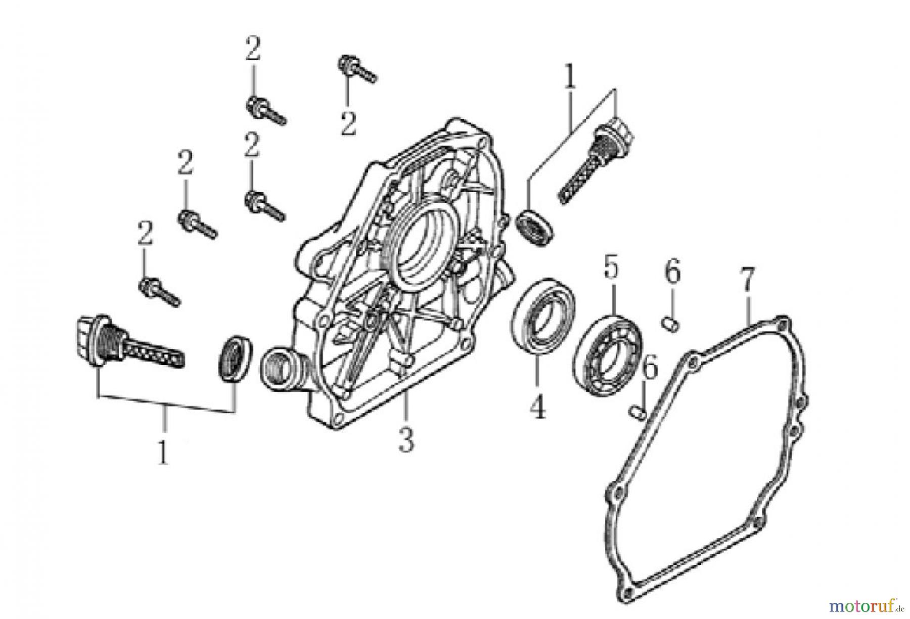 LONCIN Motoren LC165F, LC165FD, LC170F, LC170FD Ölwanne