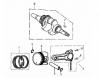 LONCIN Motoren LC165F, LC165FD, LC170F, LC170FD Ersatzteile Kurbelwelle, Kolben, Pleuel