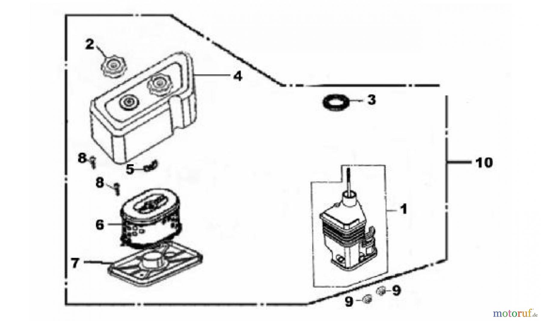 LONCIN Motoren LC165F, LC165FD, LC170F, LC170FD Luftfilter