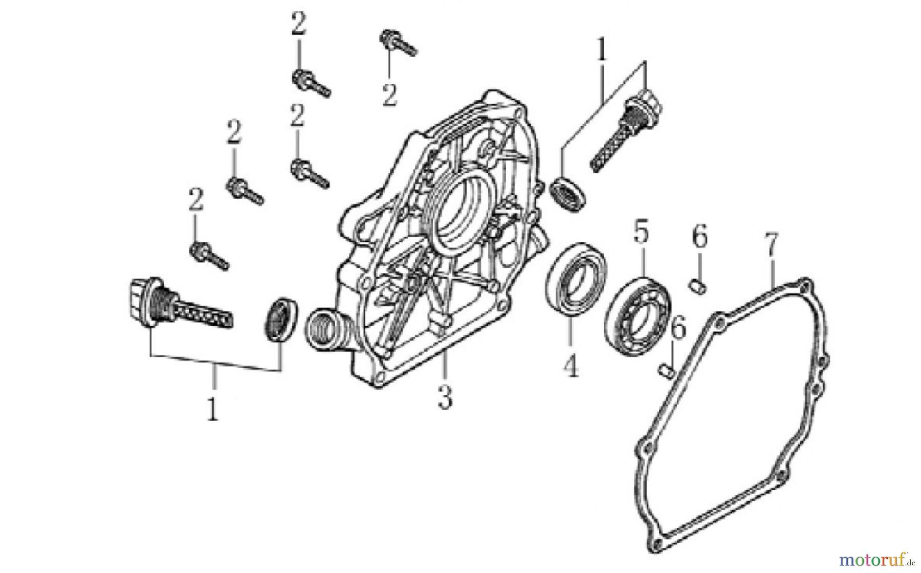 LONCIN Motoren LC168F(D)-1、LC168F(D)-2、LC168F(D)-1B、LC168F(D)-2B、LC168F(D)-1C、LC168F(D)-2C、G160F(D)、G200F(D)、G160F(D)-B、G200F(D)-B、G160F(D)-C、G200F(D)-C Ölwanne