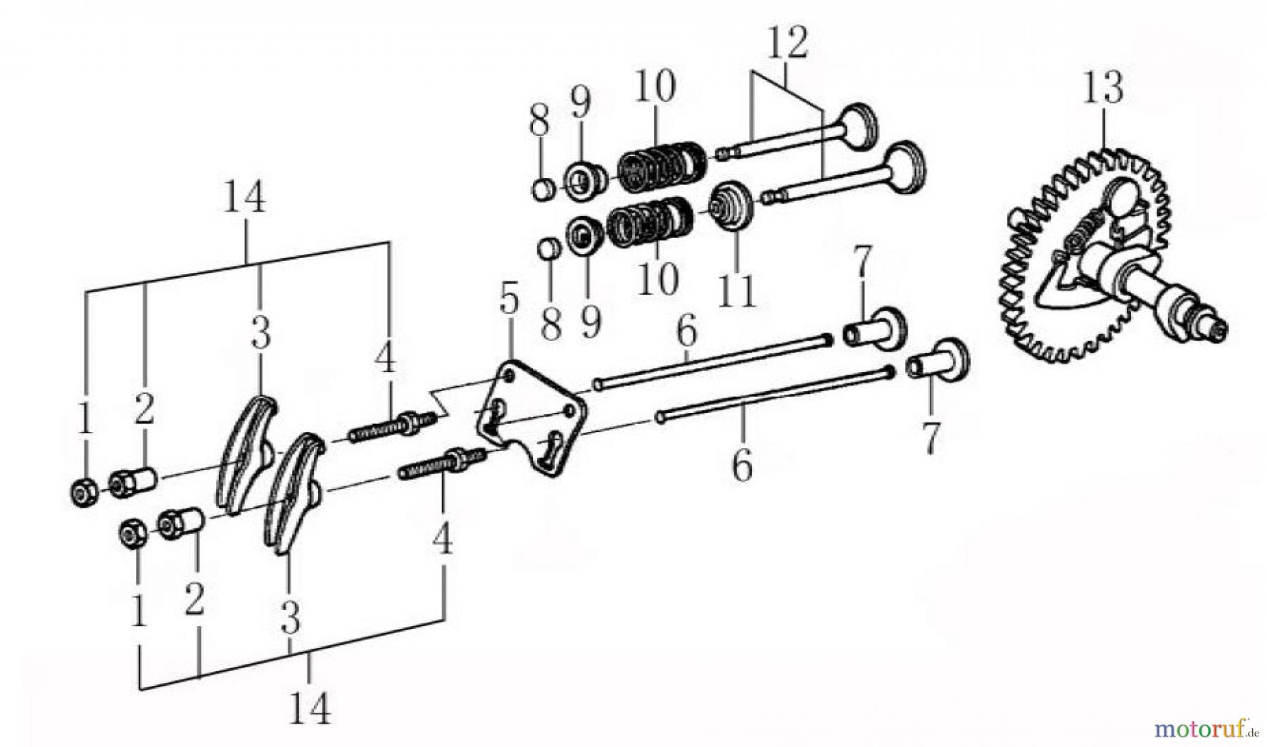 LONCIN Motoren LC168F(D)-1、LC168F(D)-2、LC168F(D)-1B、LC168F(D)-2B、LC168F(D)-1C、LC168F(D)-2C、G160F(D)、G200F(D)、G160F(D)-B、G200F(D)-B、G160F(D)-C、G200F(D)-C Regler