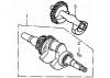 LONCIN Motoren LC190F, LC190FD, LC185F, LC185FD Ersatzteile Kurbelwelle