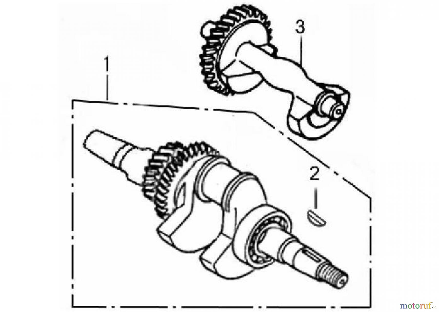  LONCIN Motoren LC190F, LC190FD, LC185F, LC185FD Kurbelwelle