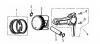 LONCIN Motoren LC190F, LC190FD, LC185F, LC185FD Ersatzteile Kolben,Pleuel