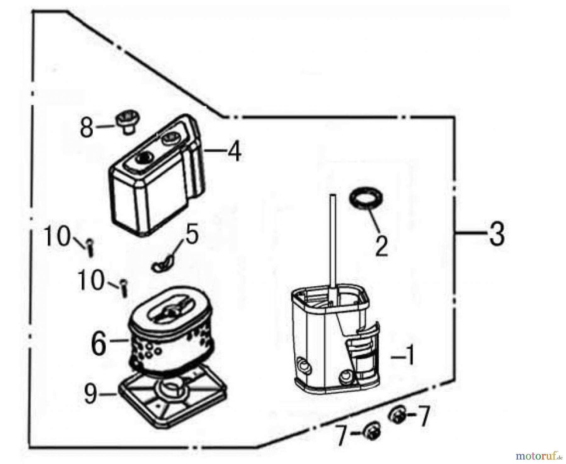 LONCIN Motoren LC190F, LC190FD, LC185F, LC185FD Luftfilter