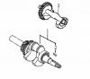 LONCIN Motoren G240F, G240FD, G270F, G270FD Ersatzteile Kurbelwelle