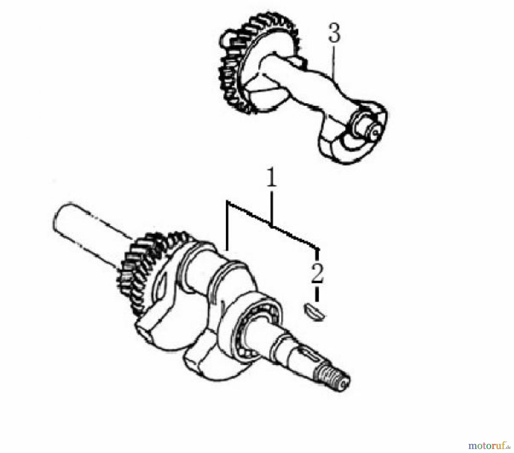 LONCIN Motoren G240F, G240FD, G270F, G270FD Kurbelwelle
