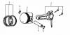 LONCIN Motoren G240F, G240FD, G270F, G270FD Ersatzteile Kolben, Pleuel