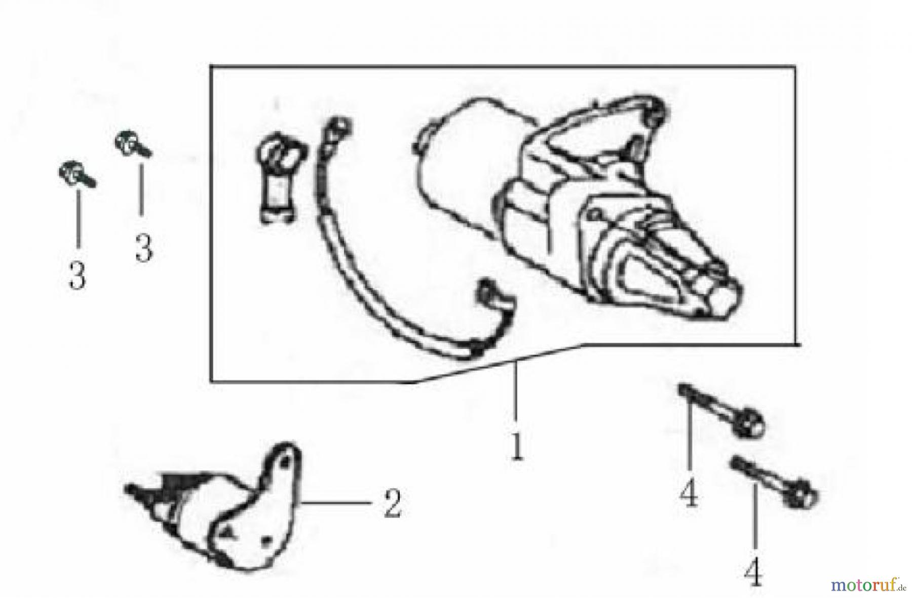 LONCIN Motoren G240F, G240FD, G270F, G270FD Elektrostart