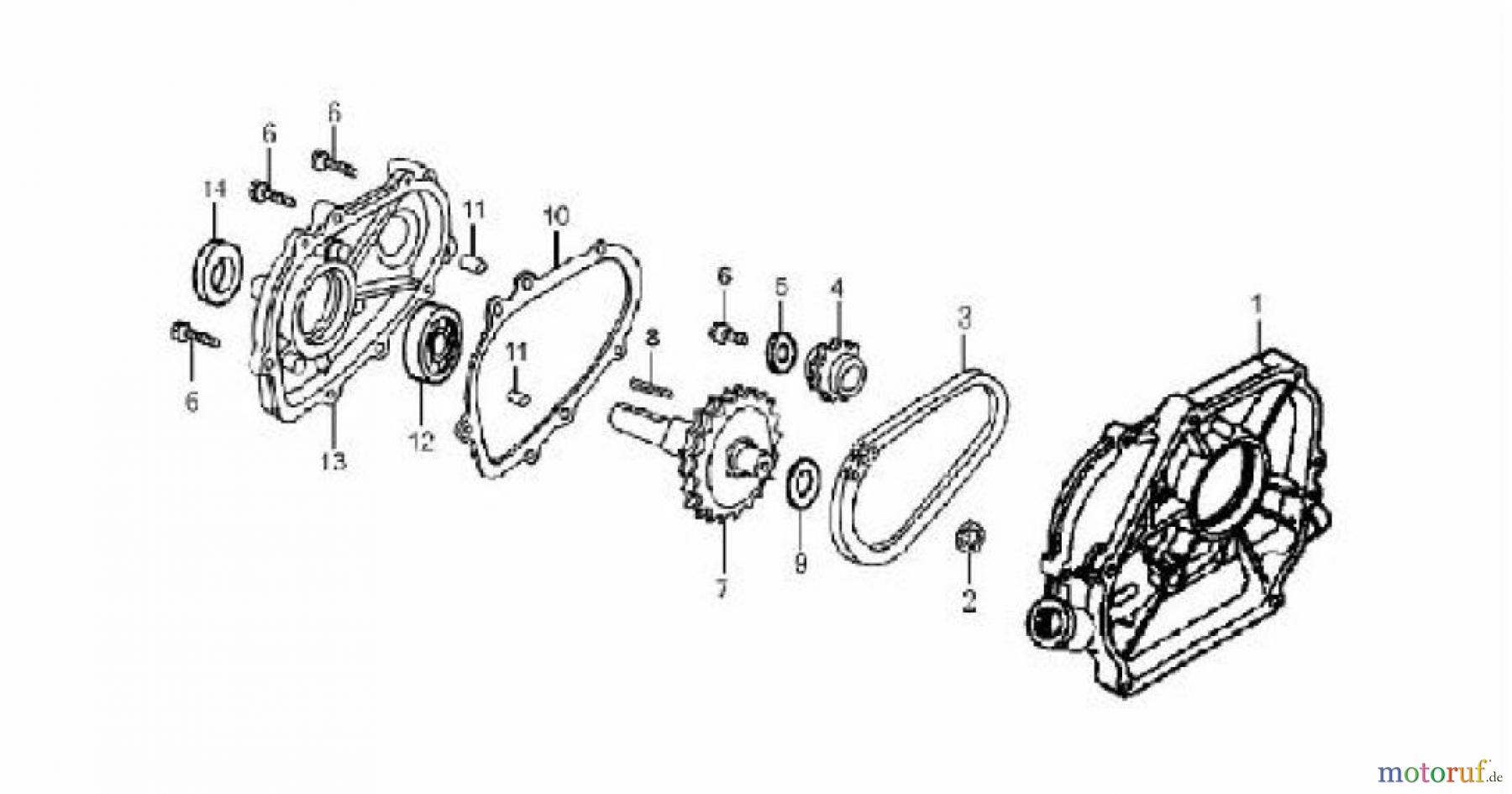 LONCIN Motoren G240F, G240FD, G270F, G270FD Kupplung 2