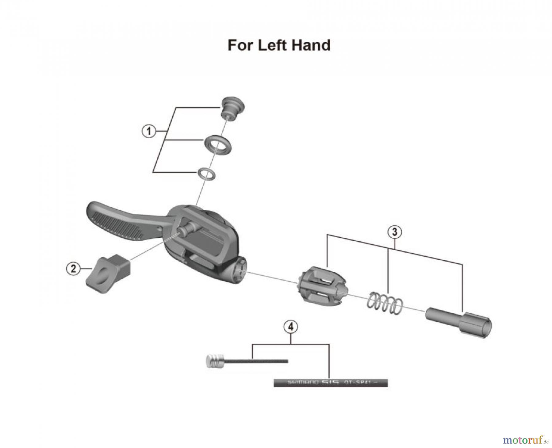 Shimano SL Shift Lever - Schalthebel SL-MT800 (-4364) Sattelstützenhebel