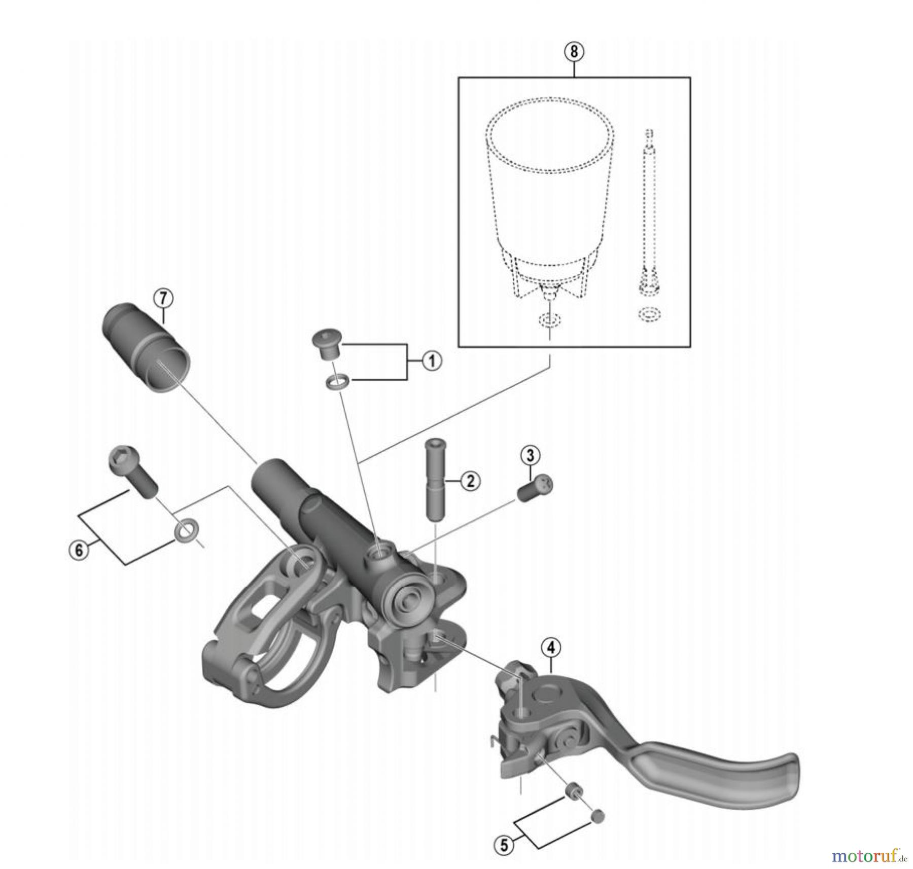 Shimano BL Brake Lever - Bremshebel BL-M9120 (-4372) XTR Brake Lever