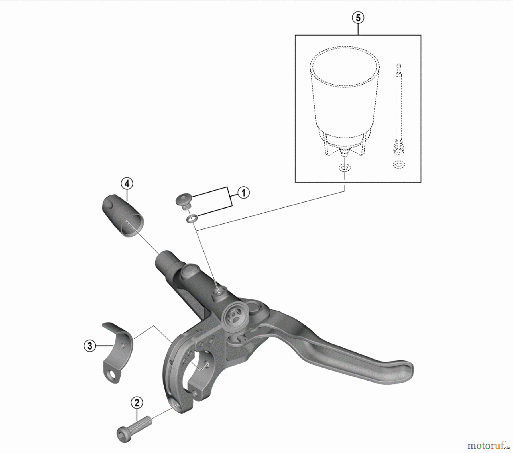 Shimano BL Brake Lever - Bremshebel BL-T6000 (4202) DEORE Bremshebel