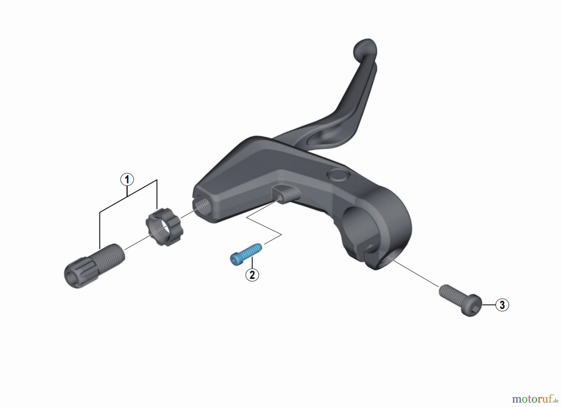 Shimano BL Brake Lever - Bremshebel BL-T4010 (3670) ALIVIO V-Brake Lever (3-Finger)