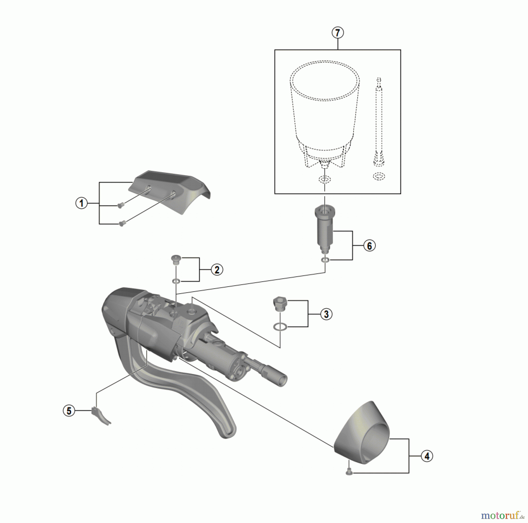 Shimano ST Rapidfire- Schaltbremshebel ST-U5060 (3964) METREA Dual Control Lever