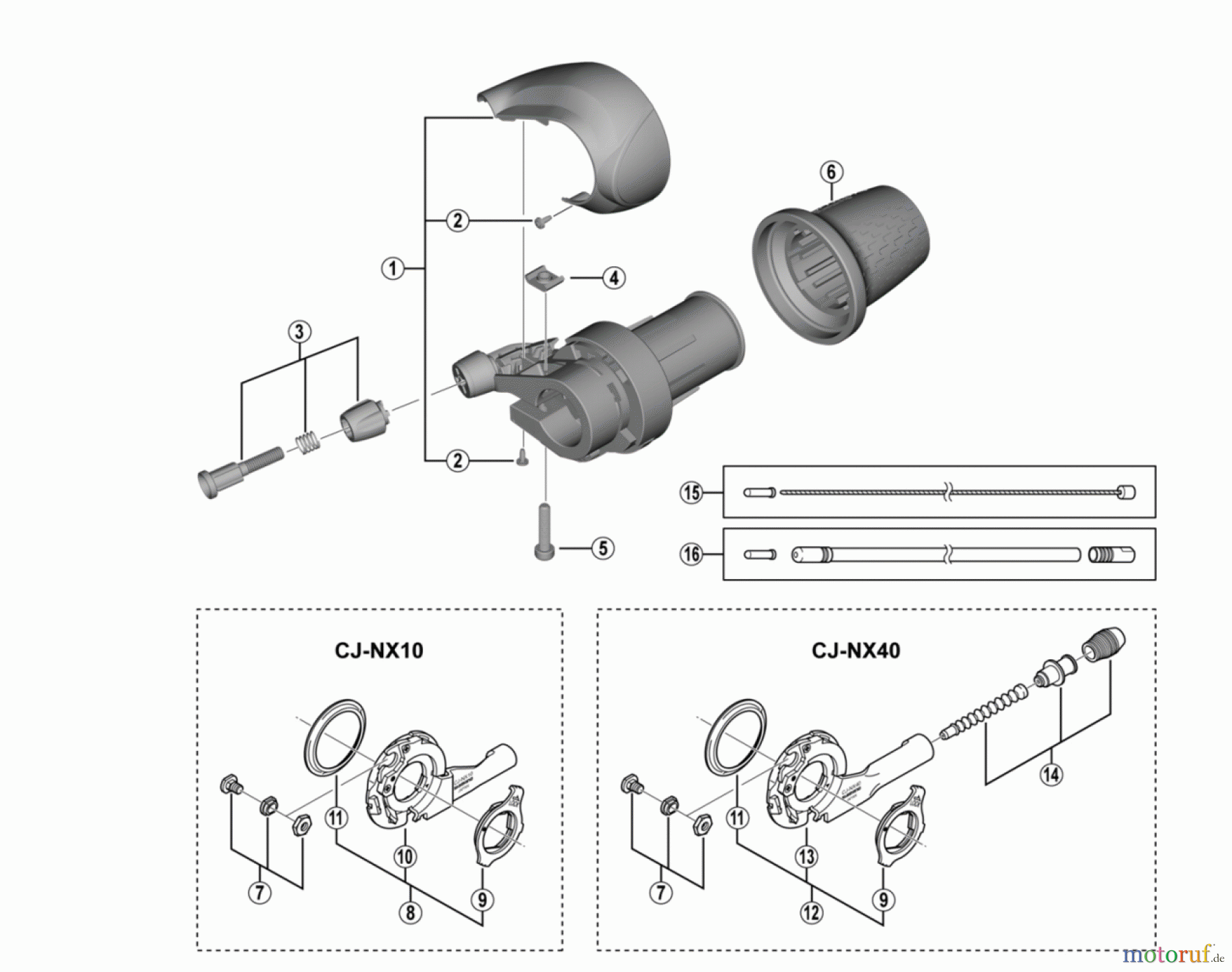 Shimano SL Shift Lever - Schalthebel SL-C3000-7 NEXUS REVOSHIFT Shifter
