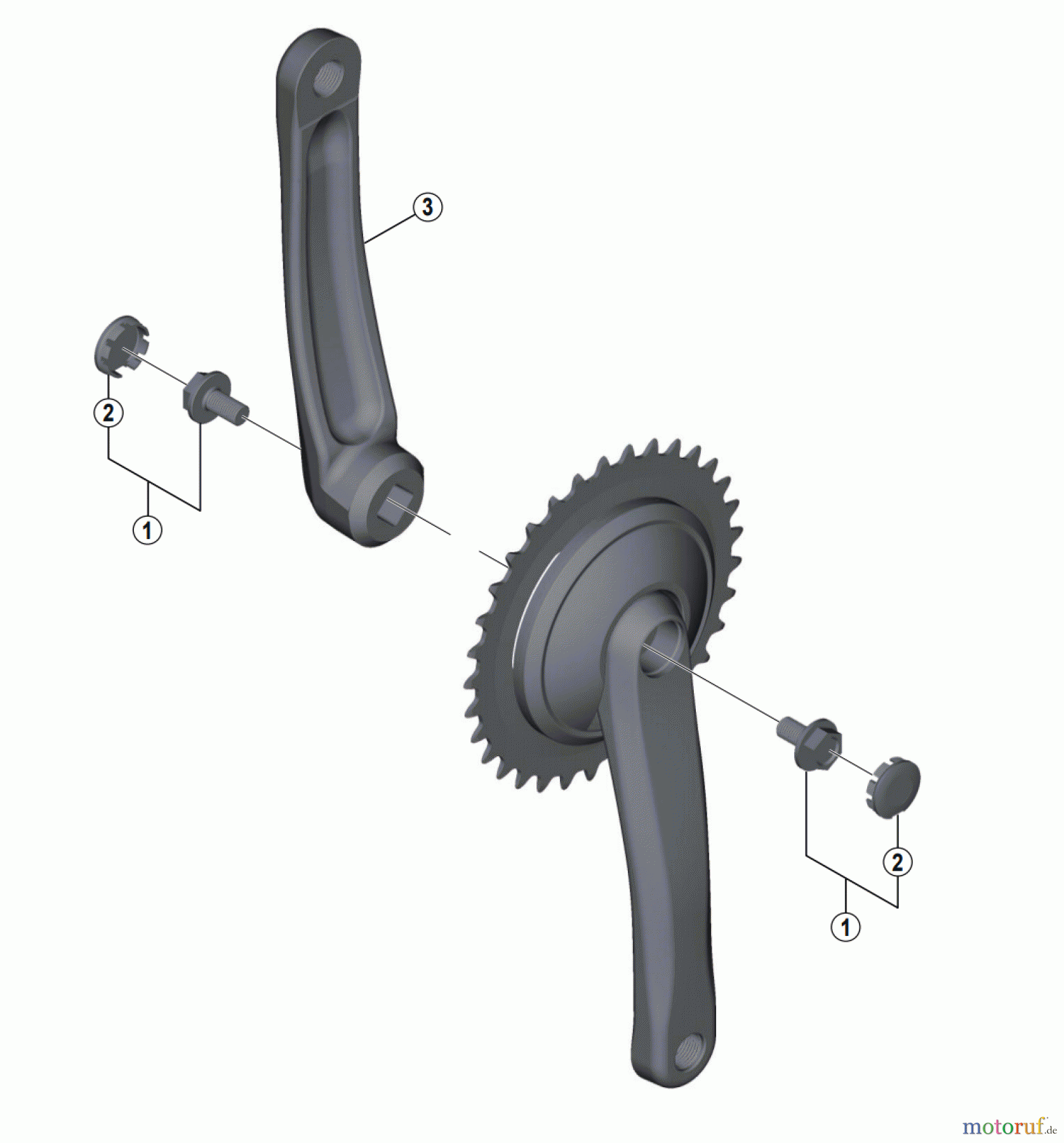 Shimano FC Front Chainwheel - Kurbelsatz, Vorderes Kettenblatt FC-C6000 Nexus Crankset