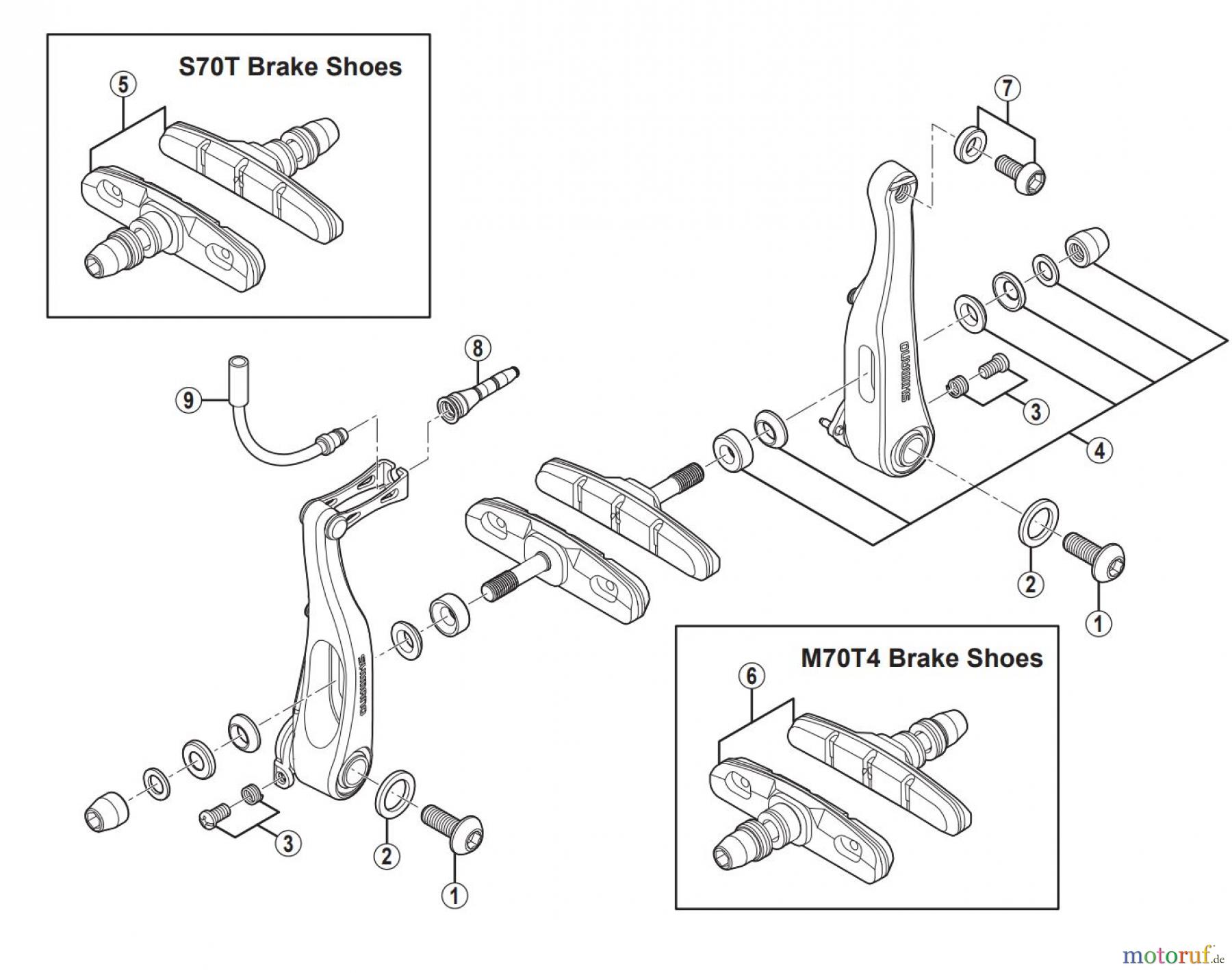 Shimano BR Brake - Bremse BR-R353 V-BRAKE Brake