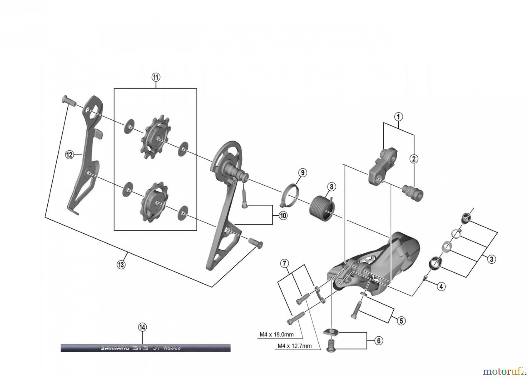 Shimano RD Rear Derailleur - Schaltwerk RD-R8000-SS ULTEGRA Schaltwerk