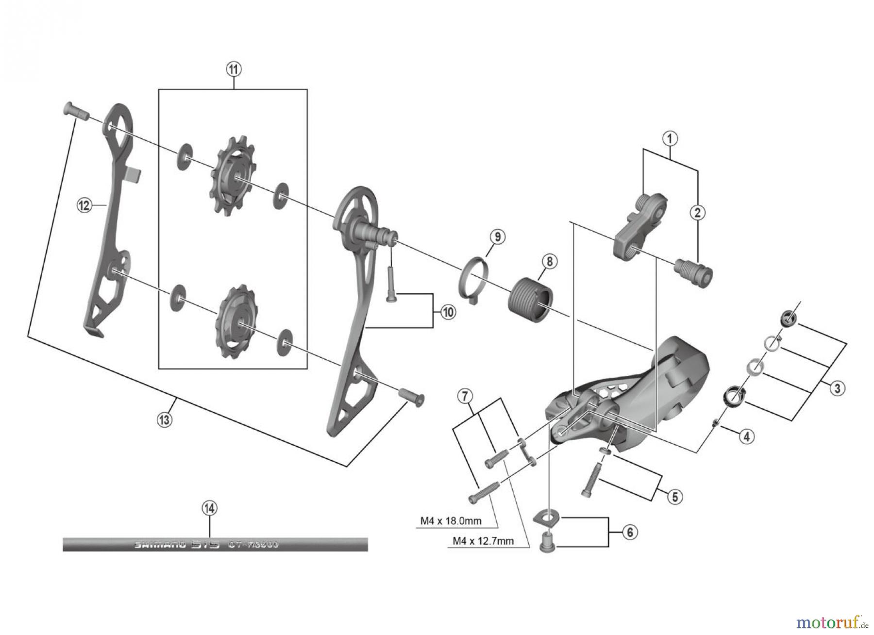 Shimano RD Rear Derailleur - Schaltwerk RD-R8000-GS ULTEGRA Rear Derailleur