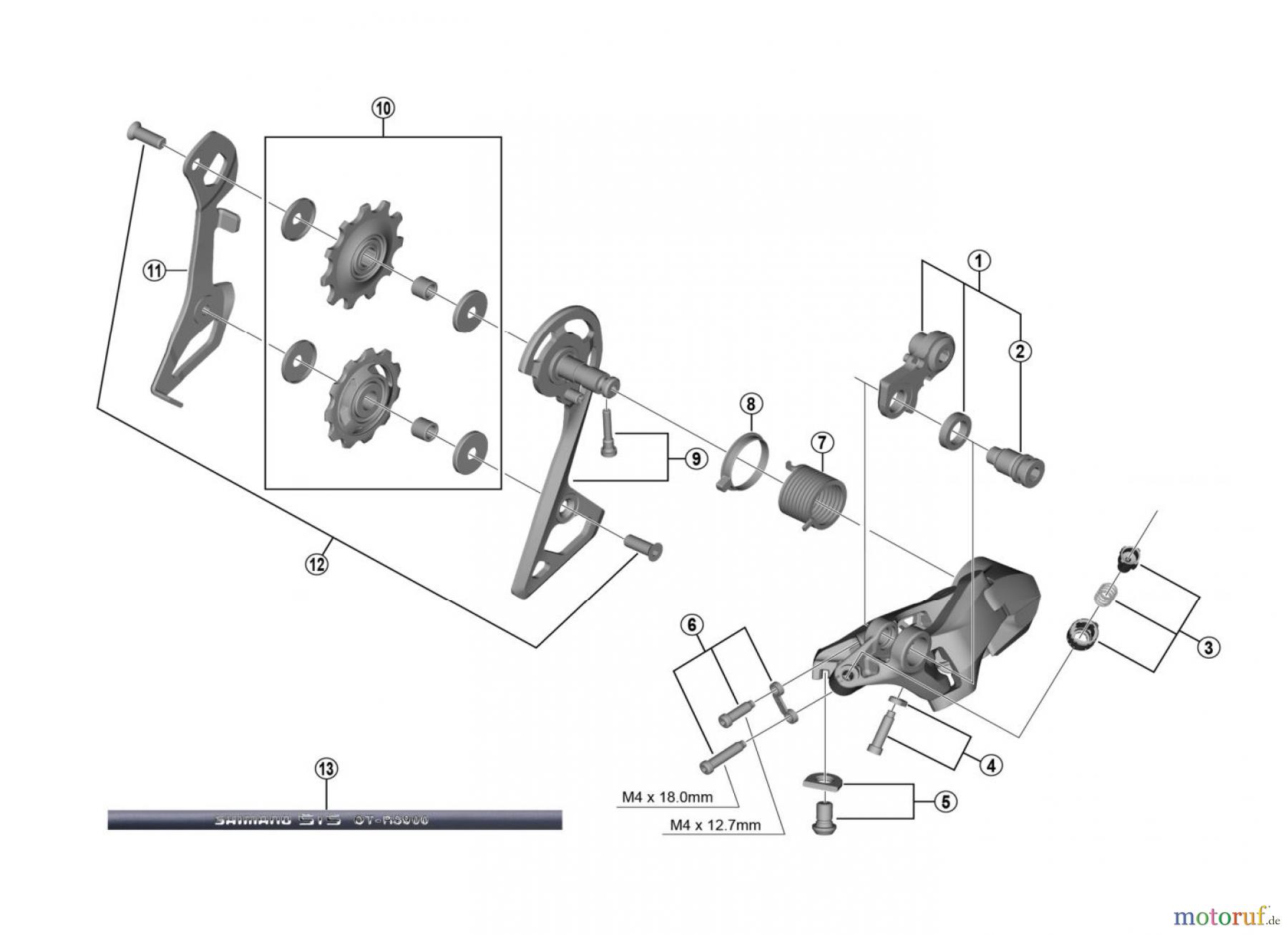 Shimano RD Rear Derailleur - Schaltwerk RD-R7000-SS SHIMANO 105 Rear Derailleur
