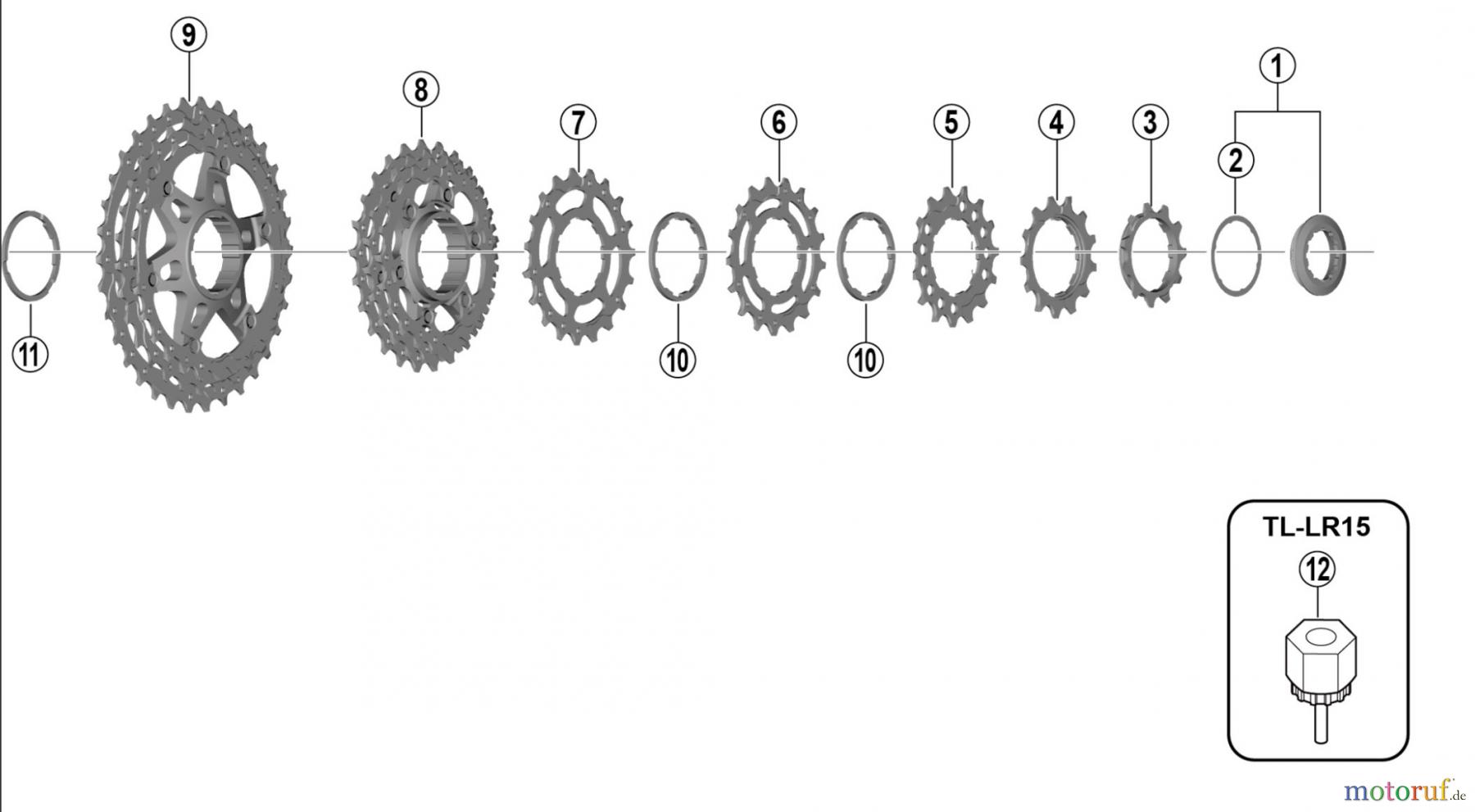 Shimano CS Cassette / Zahnkranz CS-HG800-11 Cassette Sprocket (11-speed)
