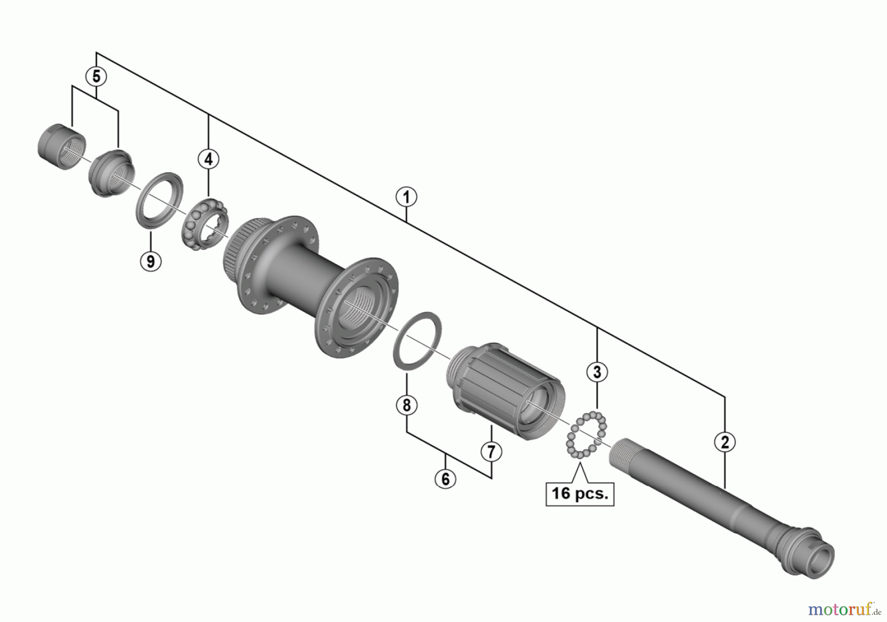 Shimano FH Free Hub - Freilaufnabe FH-RS770 Freehub (10/11-speed)
