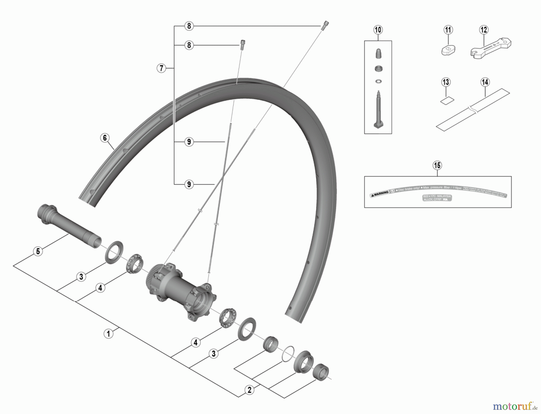 Shimano WH Wheels - Laufräder WH-RS770-C30-TL-F12Front Wheel
