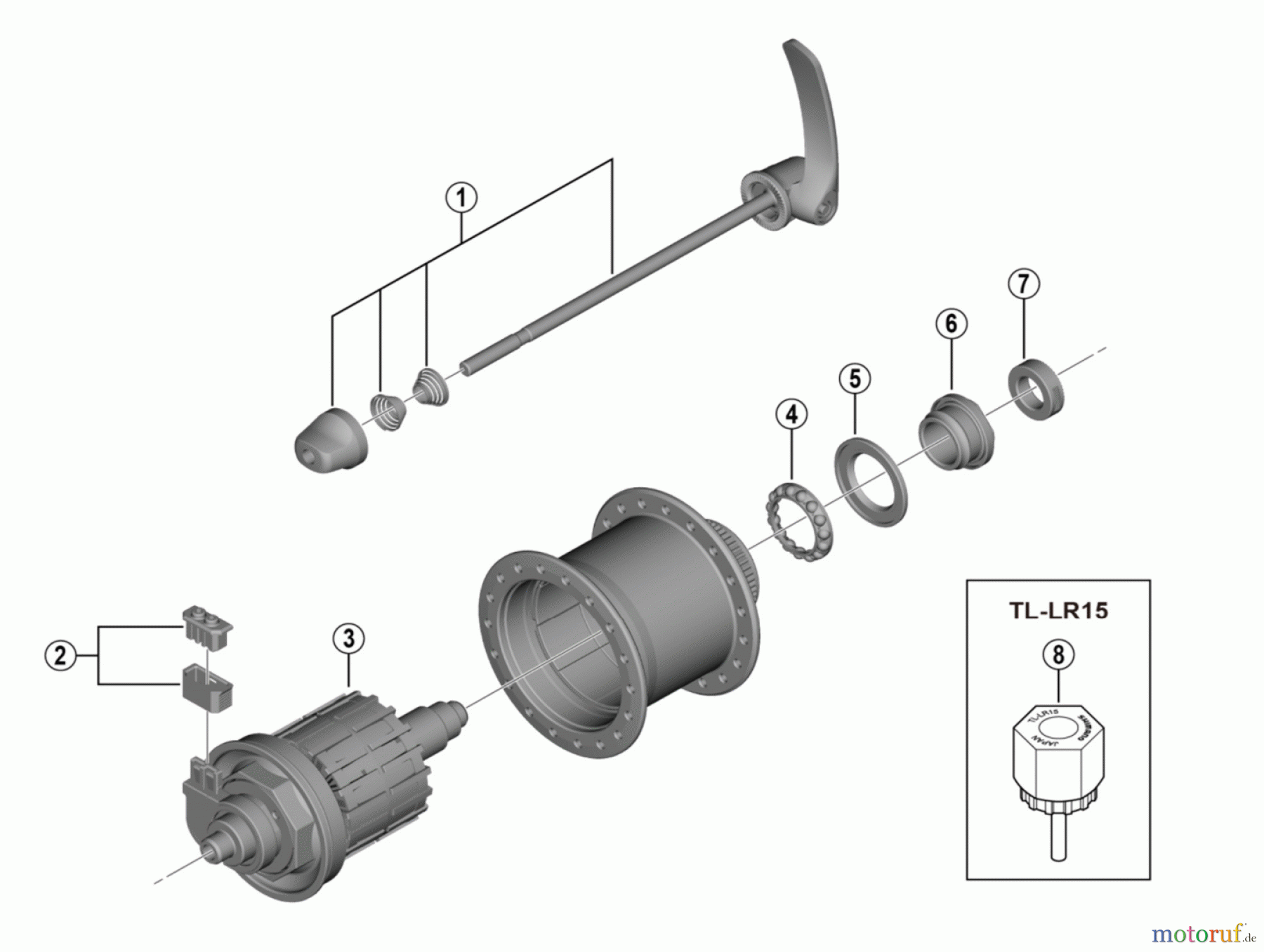 Shimano DH Dynamo Hub - Nabendynamo DH-UR700-3D Hub Dynamo