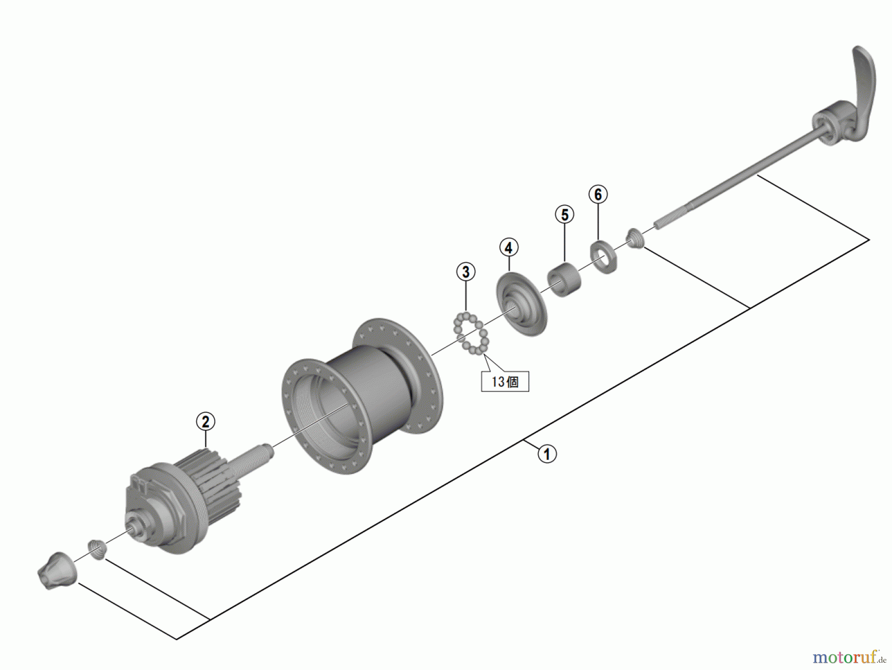 Shimano DH Dynamo Hub - Nabendynamo DH-C2100-N Nabendynamo