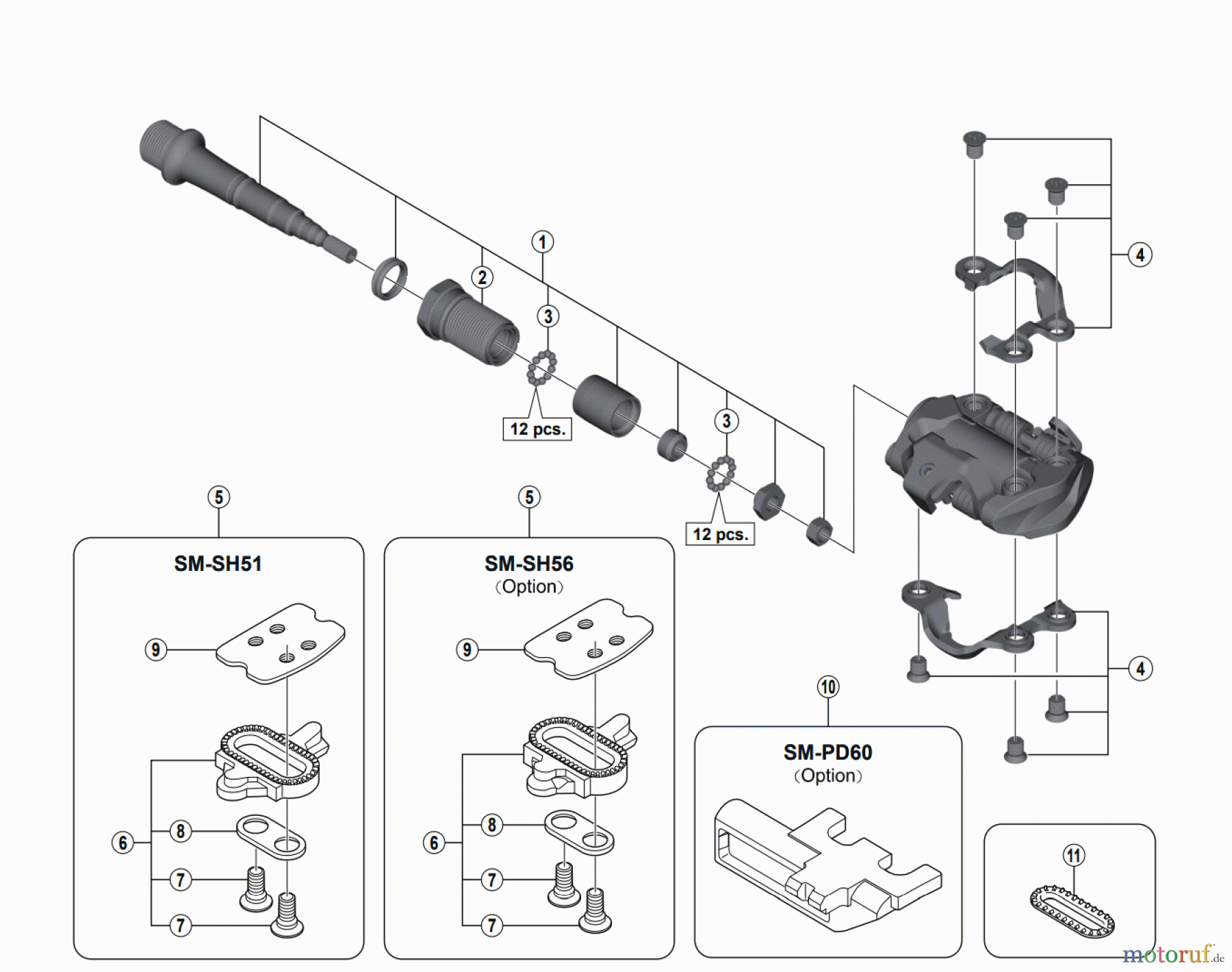 Shimano PD Pedal - Pedale PD-M8000 DEORE XT SPD Pedals