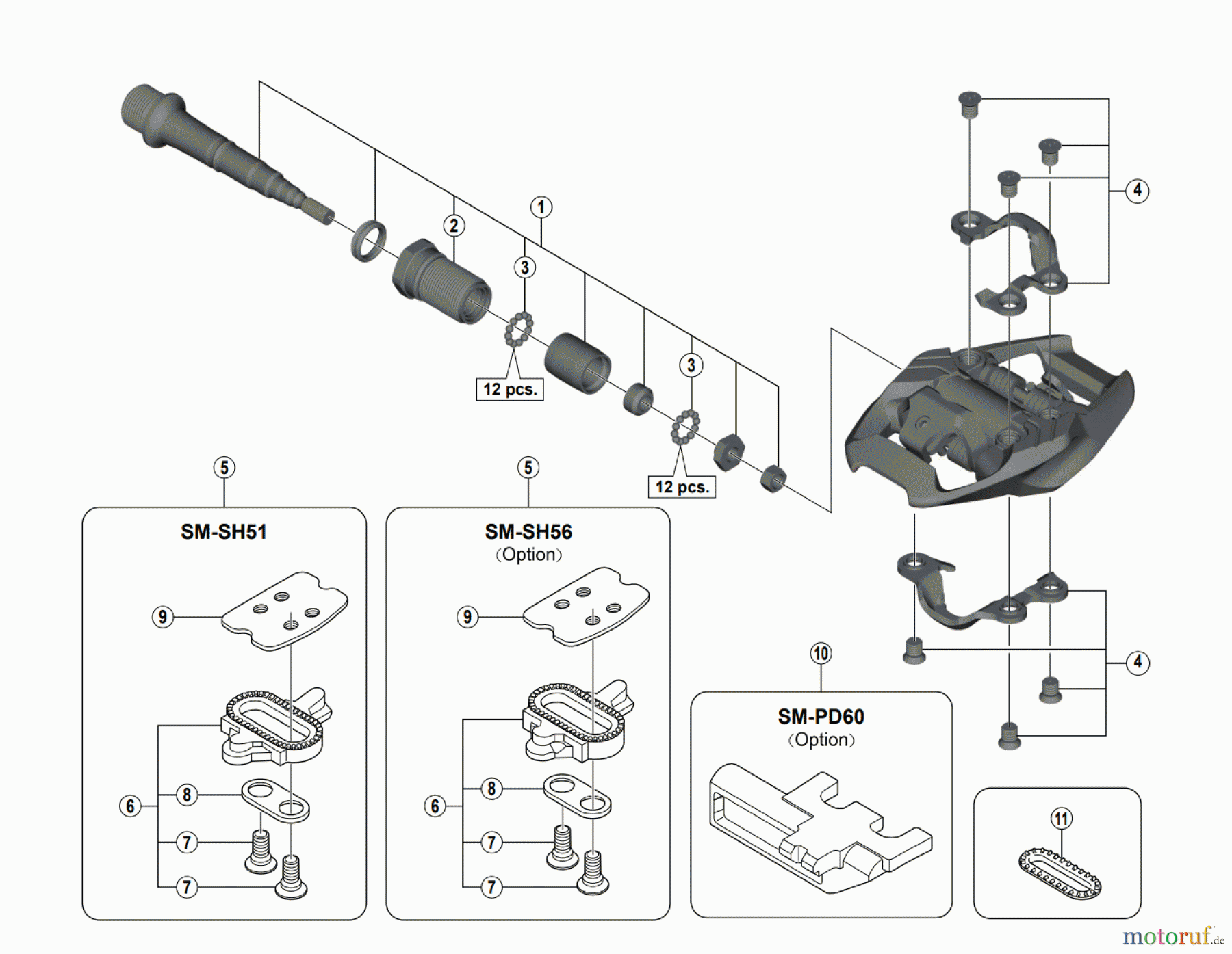 Shimano PD Pedal - Pedale PD-M8020 DEORE XT SPD Pedals